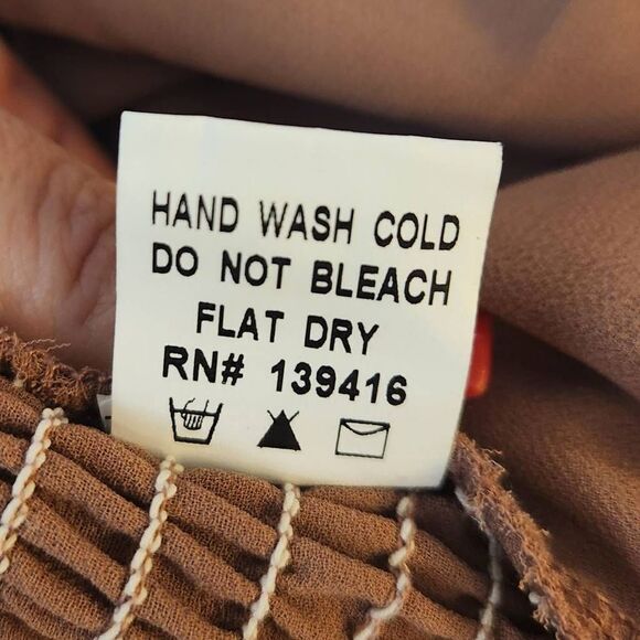 Zenobia Brown Crepe Tie Front Cropped Top 1XL NWT (4783) - Picture 7 of 7